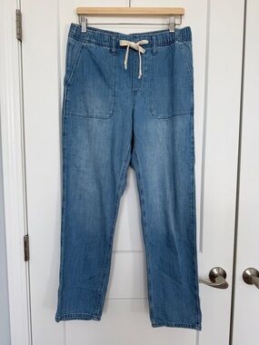 Gap Mid Rise Easy Denim Utility Pull-on Jeans - M